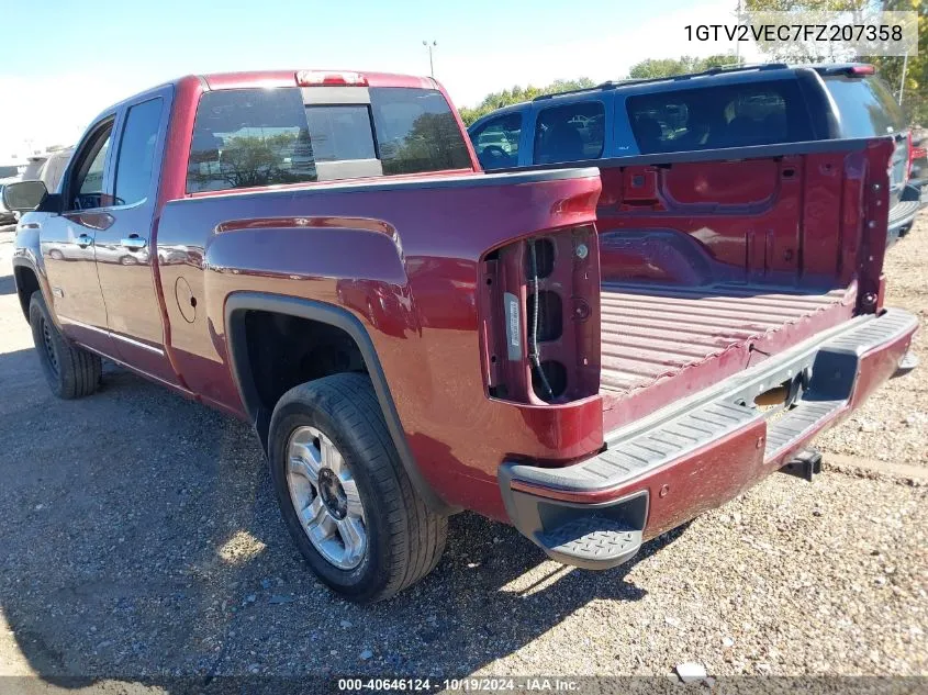 2015 GMC Sierra K1500 Slt VIN: 1GTV2VEC7FZ207358 Lot: 40646124