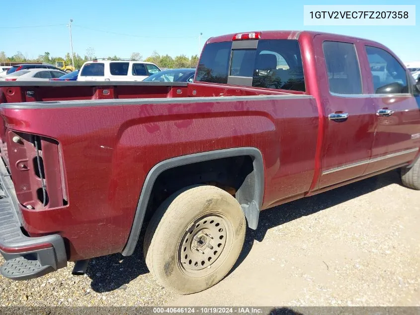 2015 GMC Sierra K1500 Slt VIN: 1GTV2VEC7FZ207358 Lot: 40646124