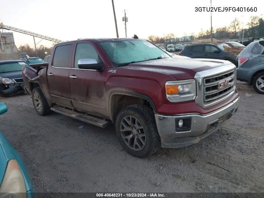 2015 GMC Sierra 1500 Slt VIN: 3GTU2VEJ9FG401660 Lot: 40648231