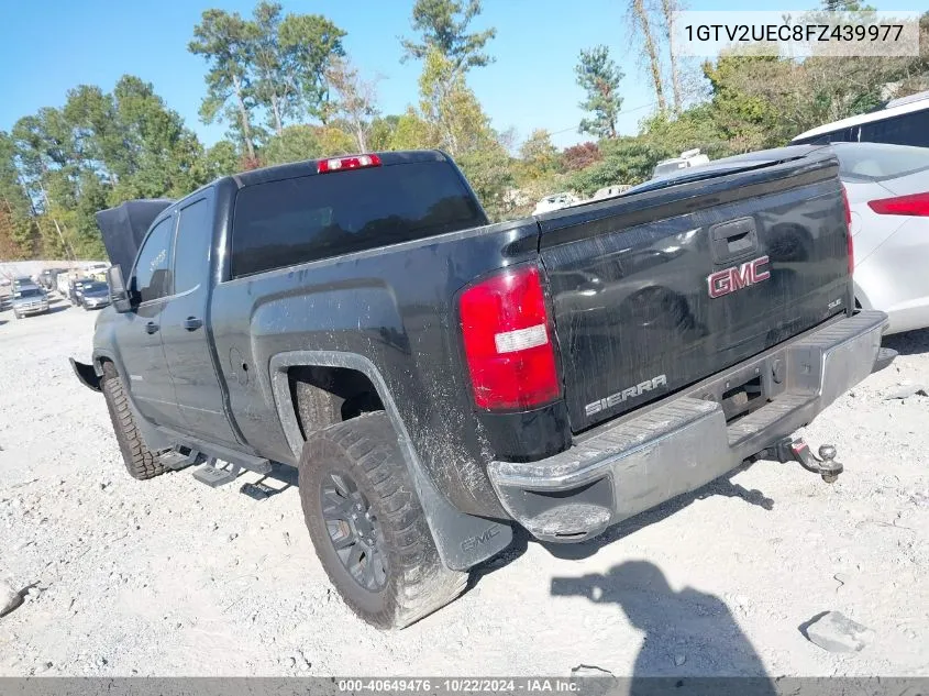 2015 GMC Sierra 1500 Sle VIN: 1GTV2UEC8FZ439977 Lot: 40649476