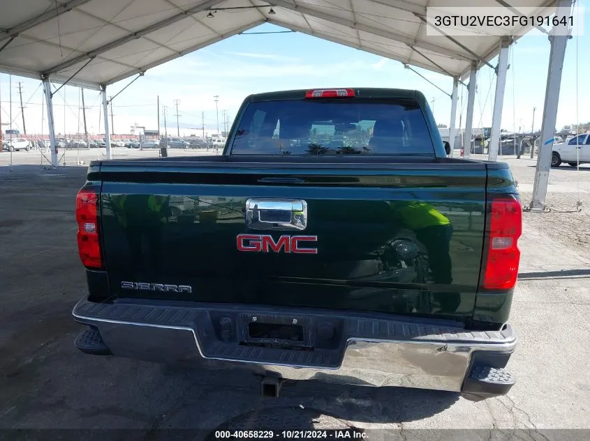 2015 GMC Sierra 1500 Slt VIN: 3GTU2VEC3FG191641 Lot: 40658229