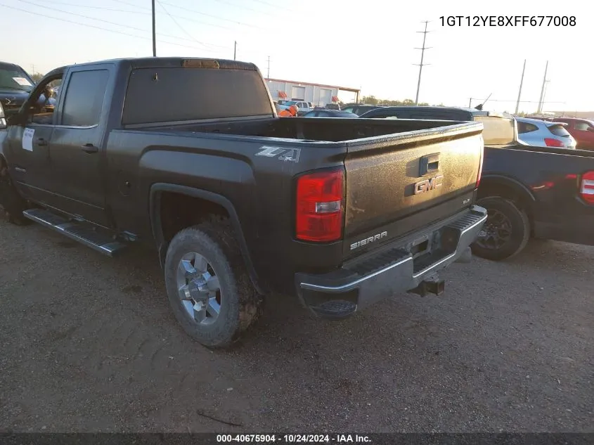 2015 GMC Sierra K2500 Sle VIN: 1GT12YE8XFF677008 Lot: 40675904