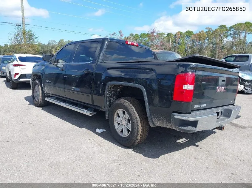 2015 GMC Sierra 1500 Sle VIN: 3GTU2UEC7FG265850 Lot: 40676321