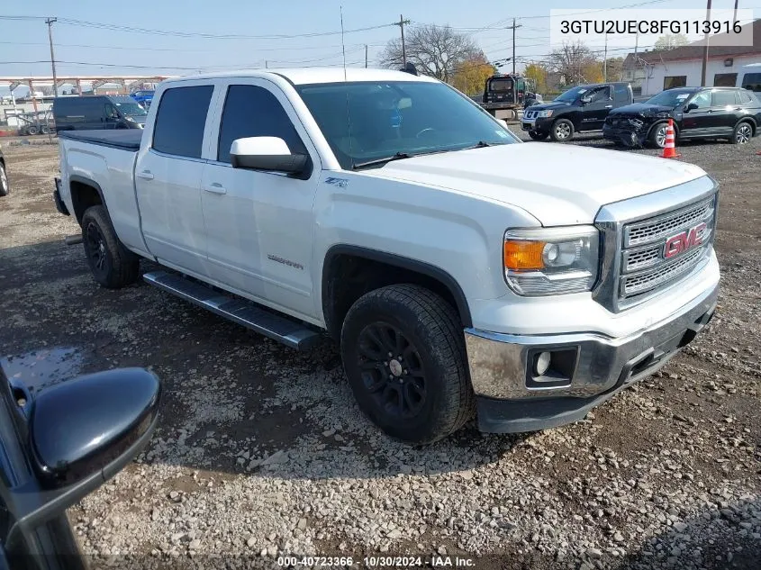 2015 GMC Sierra 1500 Sle VIN: 3GTU2UEC8FG113916 Lot: 40723366