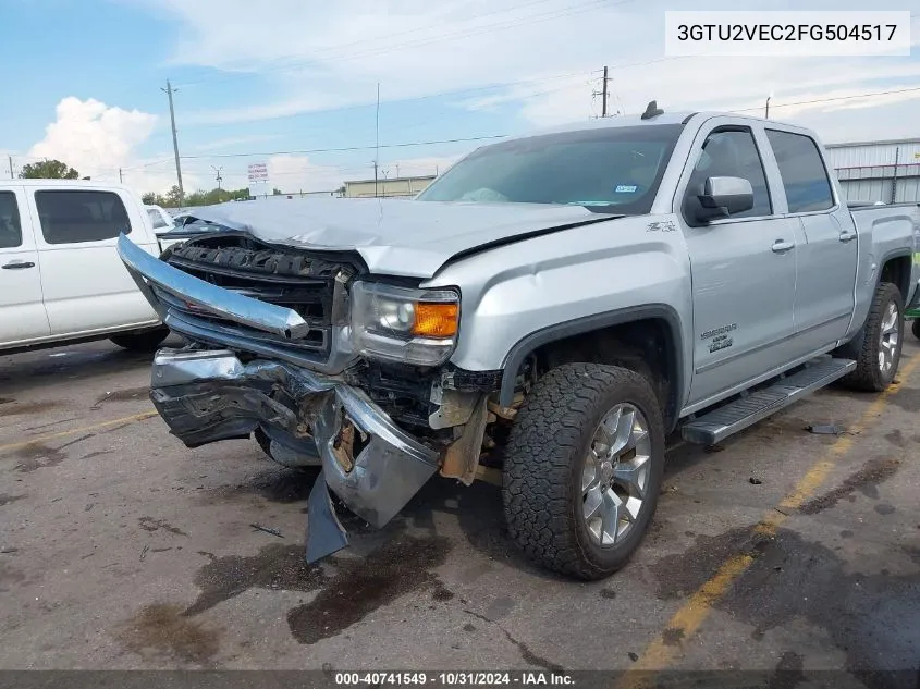 2015 GMC Sierra 1500 Slt VIN: 3GTU2VEC2FG504517 Lot: 40741549