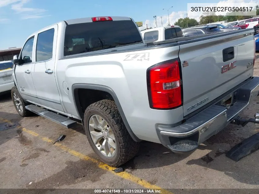 2015 GMC Sierra 1500 Slt VIN: 3GTU2VEC2FG504517 Lot: 40741549