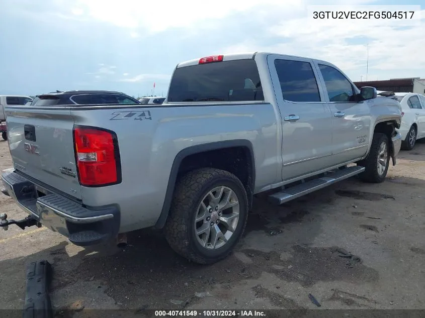 2015 GMC Sierra 1500 Slt VIN: 3GTU2VEC2FG504517 Lot: 40741549