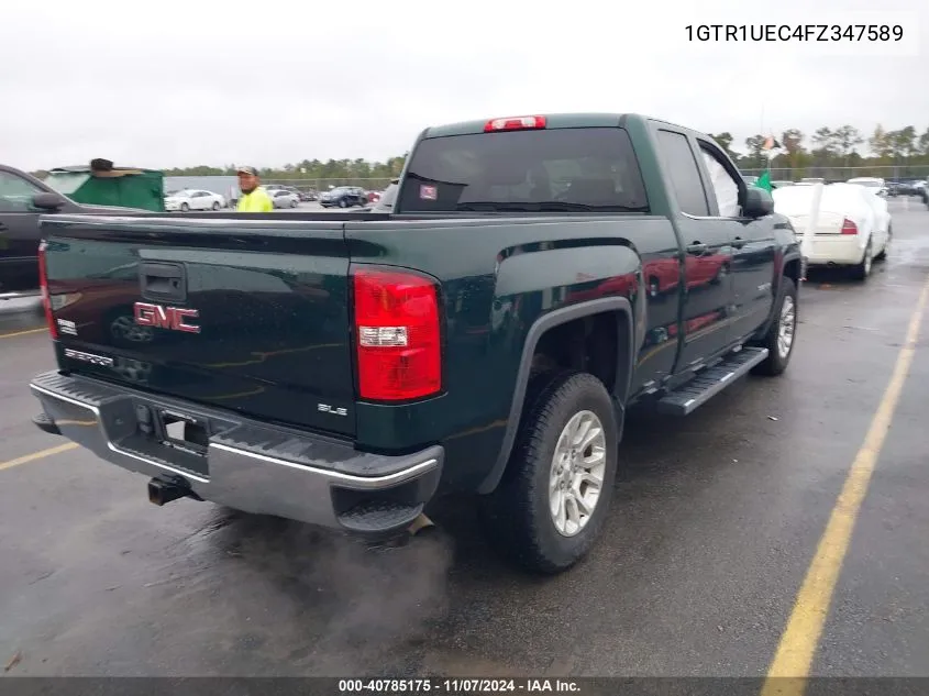 2015 GMC Sierra 1500 Sle VIN: 1GTR1UEC4FZ347589 Lot: 40785175