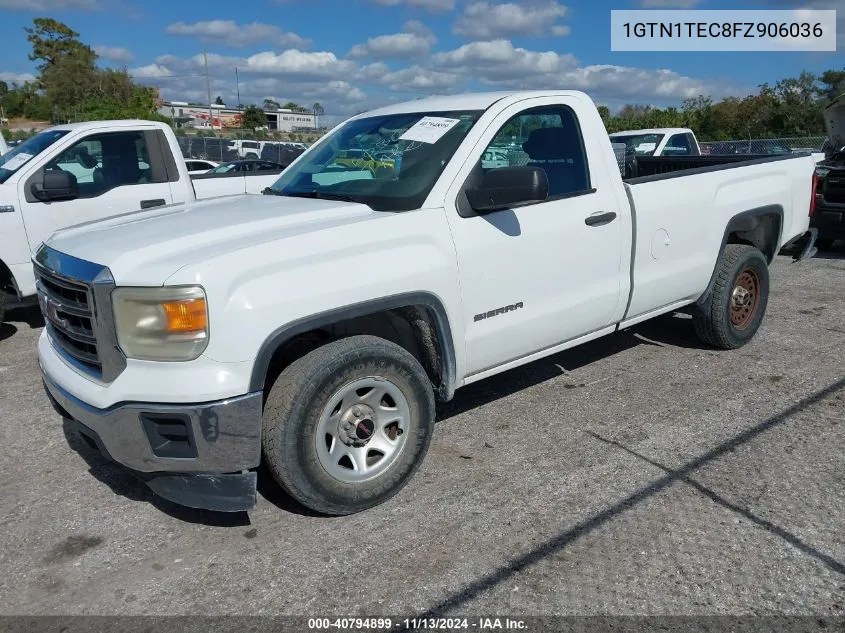 2015 GMC Sierra 1500 VIN: 1GTN1TEC8FZ906036 Lot: 40794899