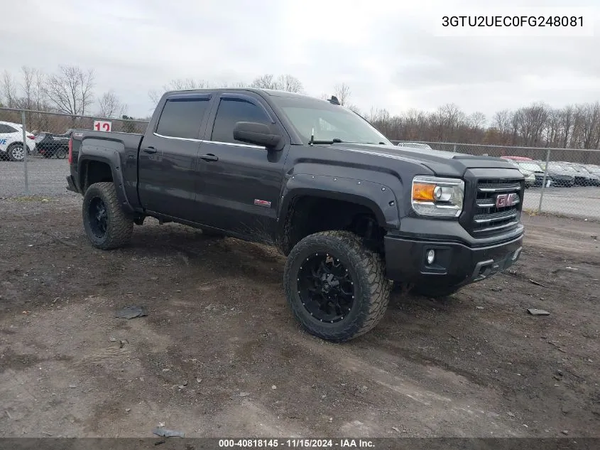 2015 GMC Sierra 1500 Sle VIN: 3GTU2UEC0FG248081 Lot: 40818145