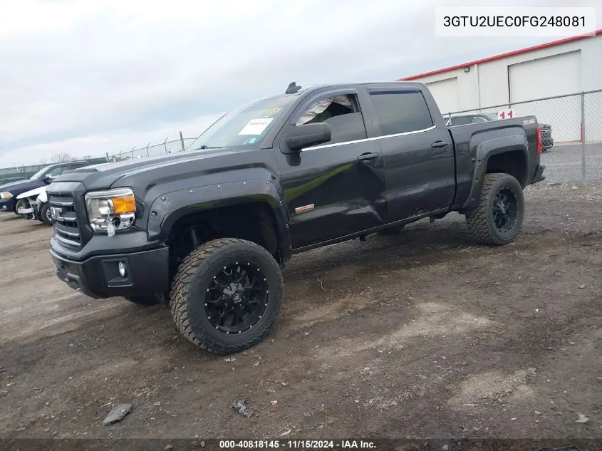 2015 GMC Sierra 1500 Sle VIN: 3GTU2UEC0FG248081 Lot: 40818145