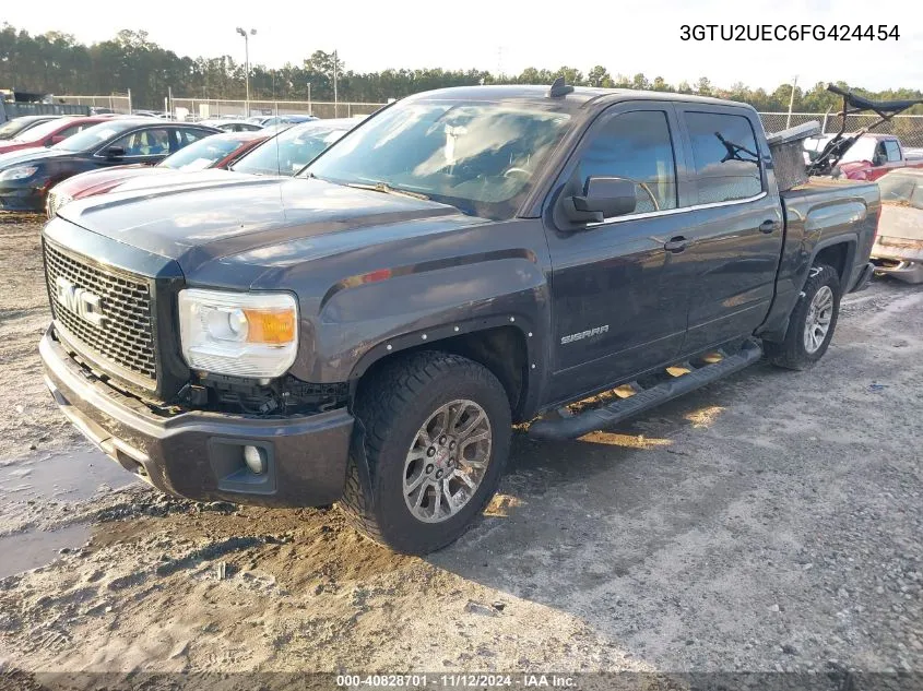 2015 GMC Sierra 1500 Sle VIN: 3GTU2UEC6FG424454 Lot: 40828701