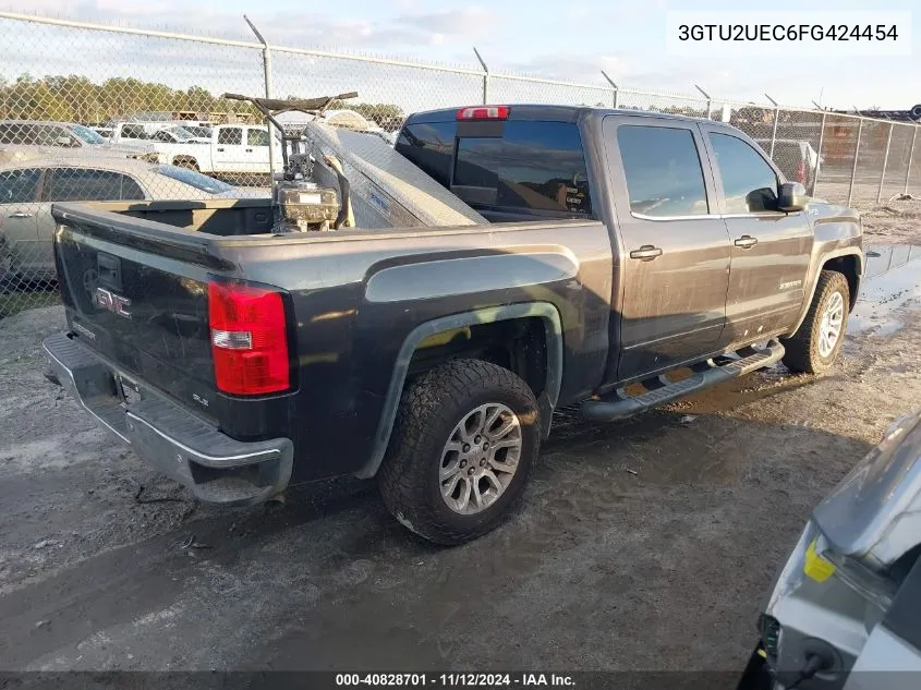 2015 GMC Sierra 1500 Sle VIN: 3GTU2UEC6FG424454 Lot: 40828701