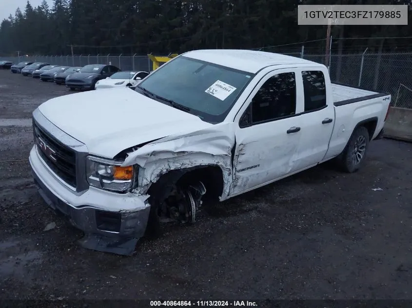 2015 GMC Sierra 1500 VIN: 1GTV2TEC3FZ179885 Lot: 40864864