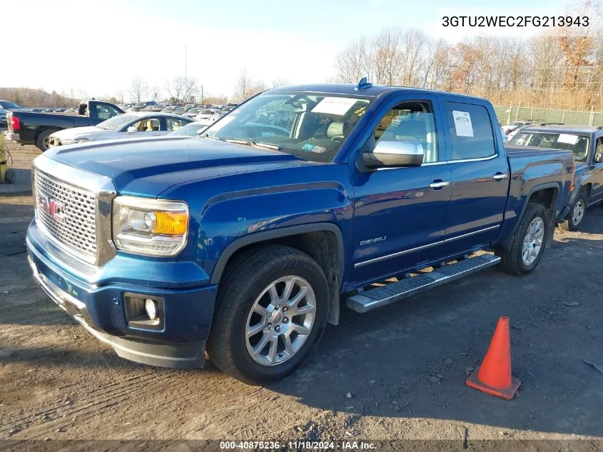 2015 GMC Sierra 1500 Denali VIN: 3GTU2WEC2FG213943 Lot: 40875236