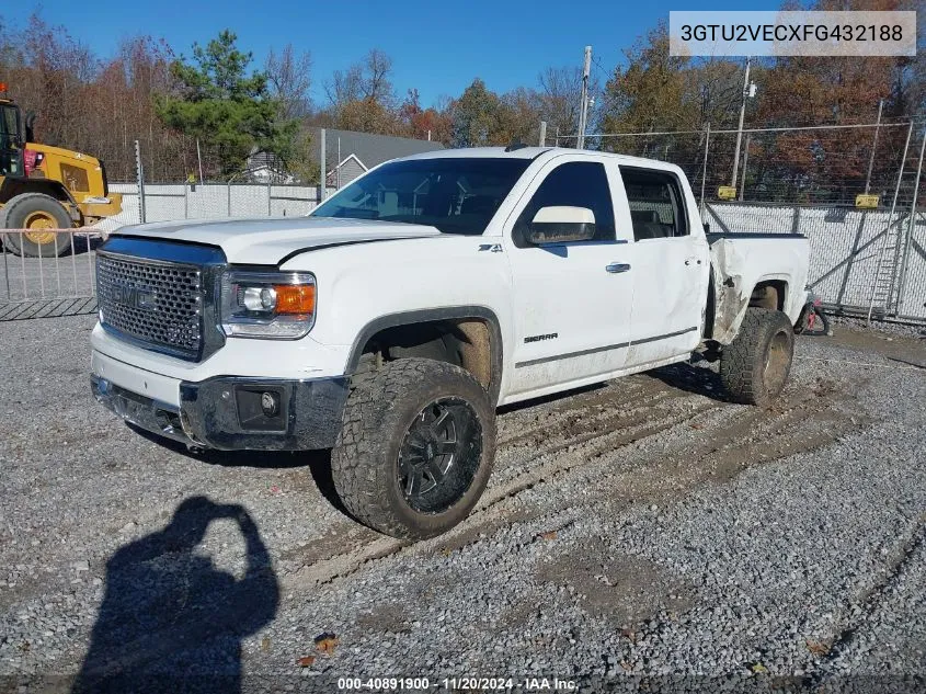 2015 GMC Sierra 1500 Slt VIN: 3GTU2VECXFG432188 Lot: 40891900