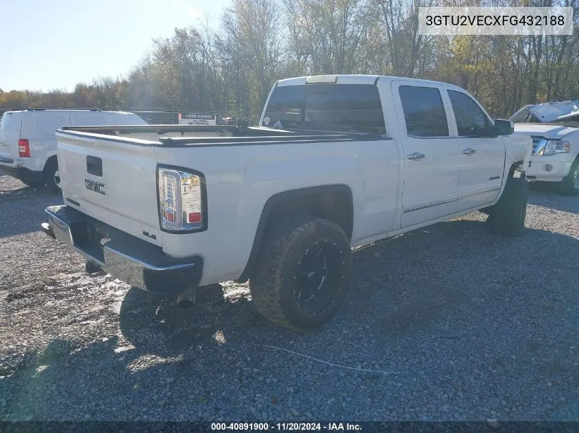 2015 GMC Sierra 1500 Slt VIN: 3GTU2VECXFG432188 Lot: 40891900