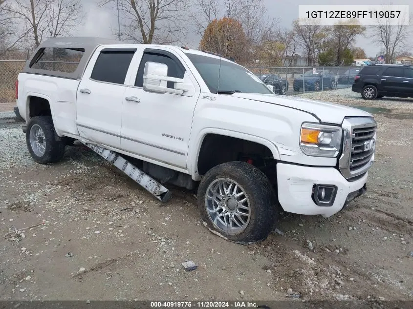 2015 GMC Sierra 2500Hd Slt VIN: 1GT12ZE89FF119057 Lot: 40919775