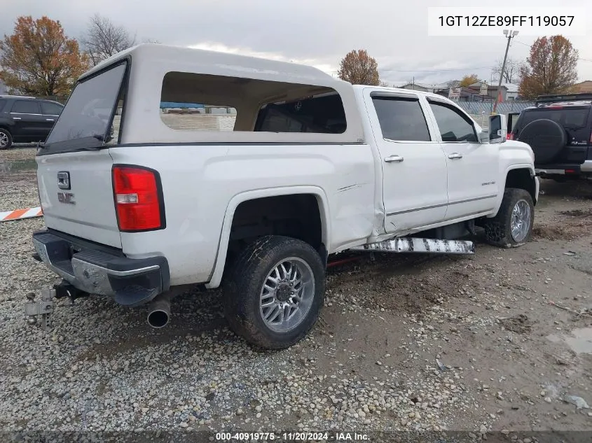 2015 GMC Sierra 2500Hd Slt VIN: 1GT12ZE89FF119057 Lot: 40919775