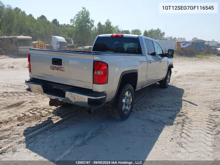 2016 GMC Sierra 2500Hd VIN: 1GT12SEG7GF116545 Lot: 12082167