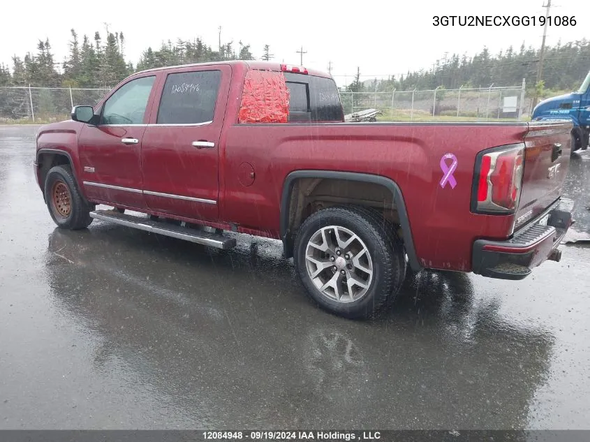 3GTU2NECXGG191086 2016 GMC Sierra K1500 Slt