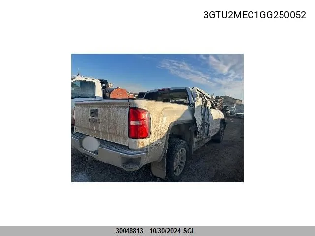 2016 GMC Sierra K1500 Sle VIN: 3GTU2MEC1GG250052 Lot: 30048813