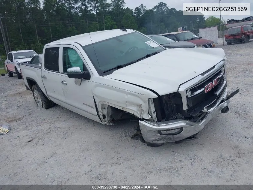 2016 GMC Sierra 1500 Slt VIN: 3GTP1NEC2GG251569 Lot: 39293738