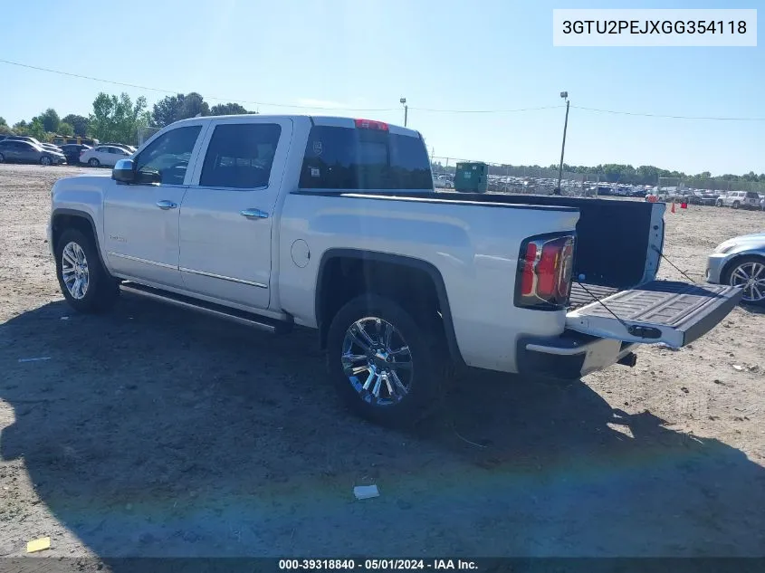 3GTU2PEJXGG354118 2016 GMC Sierra 1500 Denali