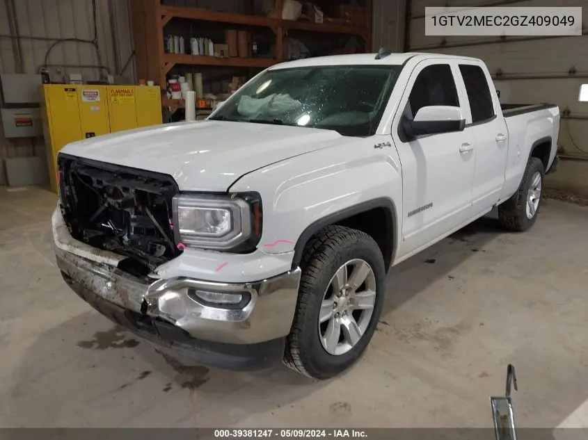 2016 GMC Sierra 1500 Sle VIN: 1GTV2MEC2GZ409049 Lot: 39381247