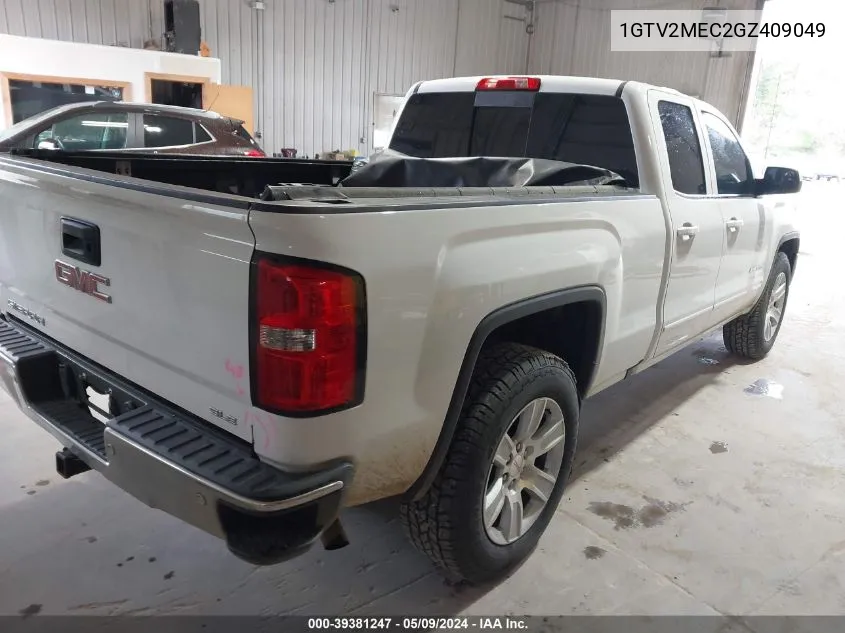 1GTV2MEC2GZ409049 2016 GMC Sierra 1500 Sle