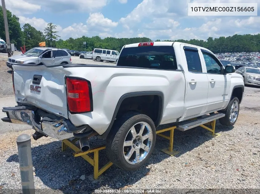 2016 GMC Sierra 1500 Sle VIN: 1GTV2MEC0GZ156605 Lot: 39488130