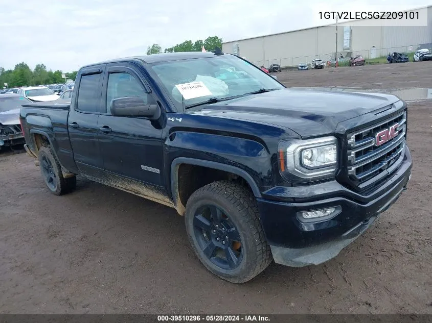 2016 GMC Sierra 1500 VIN: 1GTV2LEC5GZ209101 Lot: 39510296