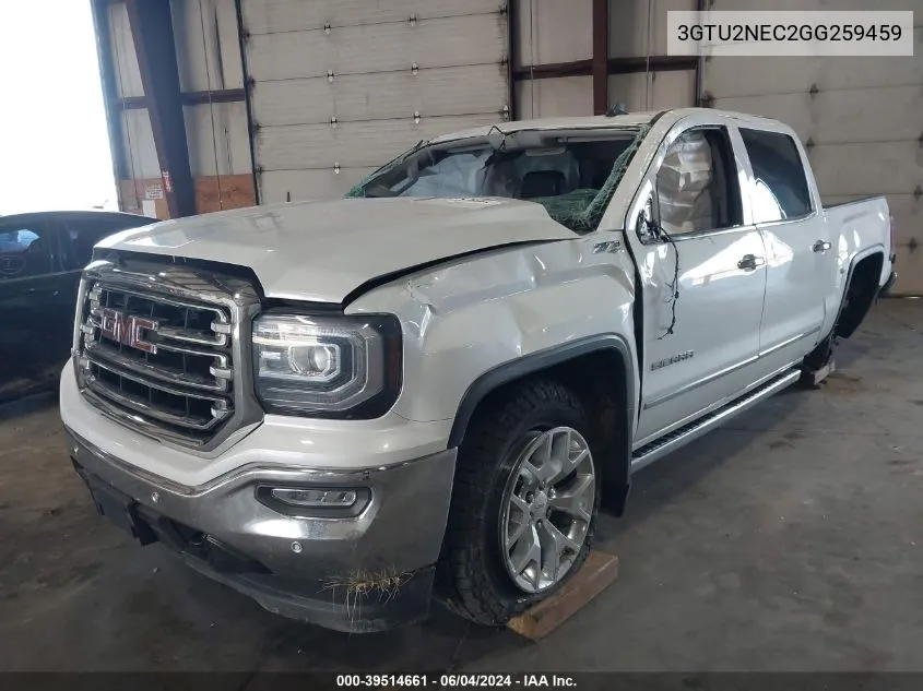 2016 GMC Sierra 1500 Slt VIN: 3GTU2NEC2GG259459 Lot: 39514661