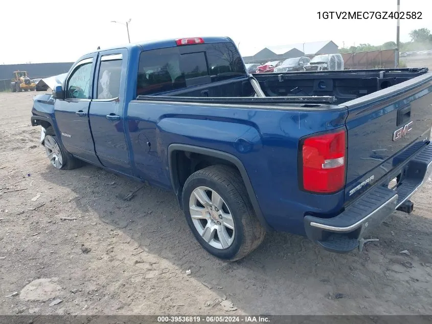 1GTV2MEC7GZ402582 2016 GMC Sierra 1500 Sle