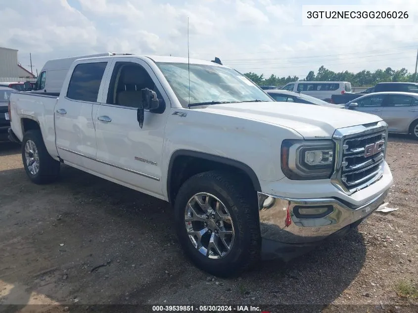 3GTU2NEC3GG206026 2016 GMC Sierra 1500 Slt