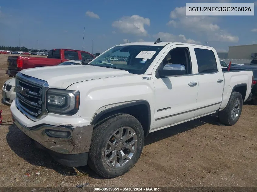 3GTU2NEC3GG206026 2016 GMC Sierra 1500 Slt