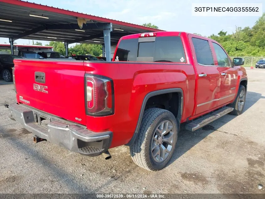 2016 GMC Sierra 1500 Slt VIN: 3GTP1NEC4GG355562 Lot: 39572539