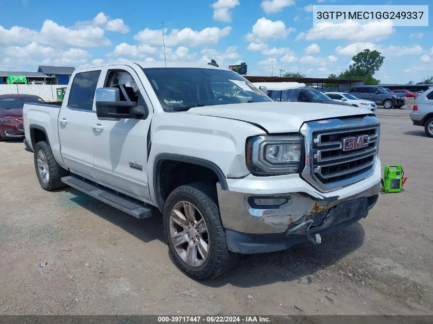 2016 GMC Sierra 1500 Sle VIN: 3GTP1MEC1GG249337 Lot: 39717447