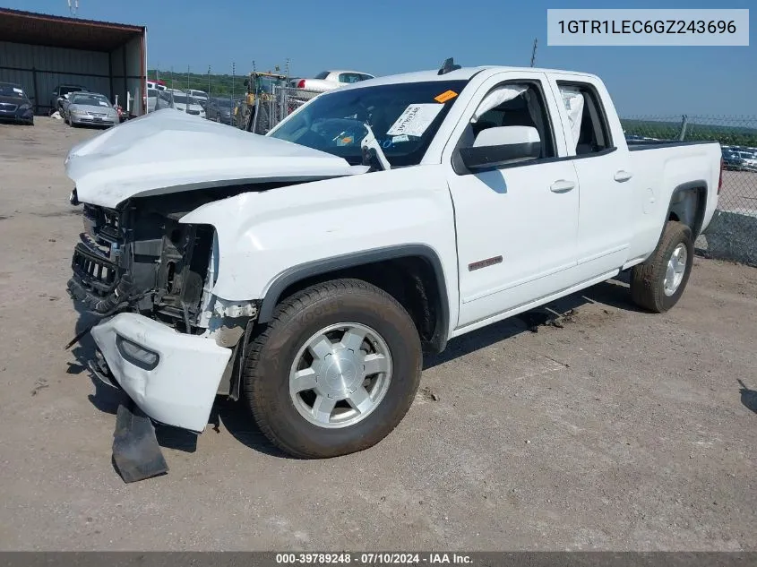 2016 GMC Sierra 1500 VIN: 1GTR1LEC6GZ243696 Lot: 39789248