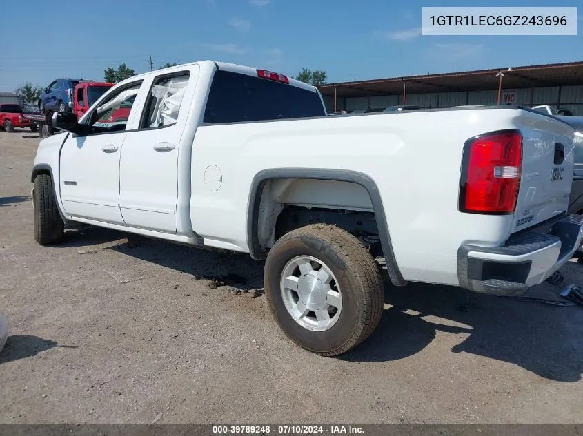 2016 GMC Sierra 1500 VIN: 1GTR1LEC6GZ243696 Lot: 39789248