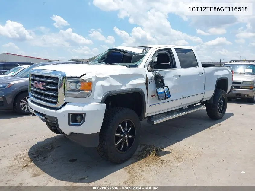 2016 GMC Sierra 2500Hd Slt VIN: 1GT12TE86GF116518 Lot: 39827536