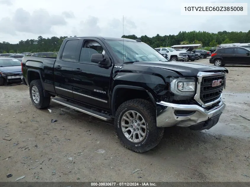 2016 GMC Sierra 1500 VIN: 1GTV2LEC6GZ385008 Lot: 39830677