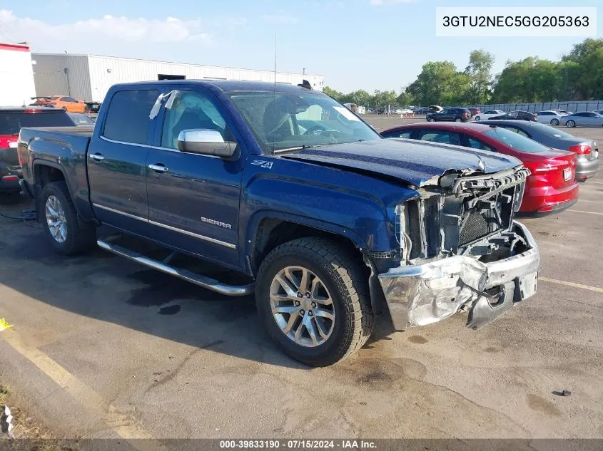 3GTU2NEC5GG205363 2016 GMC Sierra 1500 Slt