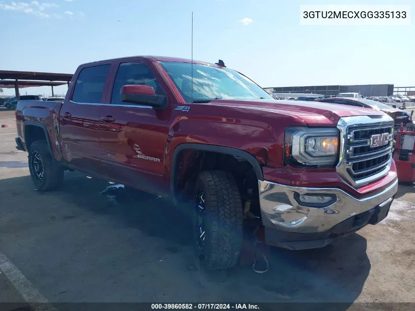 2016 GMC Sierra 1500 Sle VIN: 3GTU2MECXGG335133 Lot: 39860582