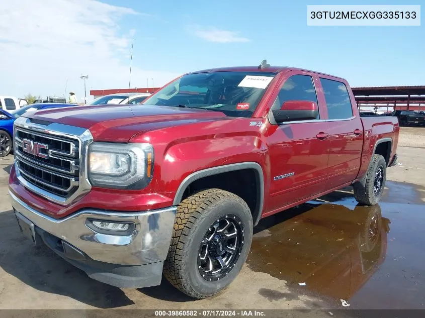 2016 GMC Sierra 1500 Sle VIN: 3GTU2MECXGG335133 Lot: 39860582