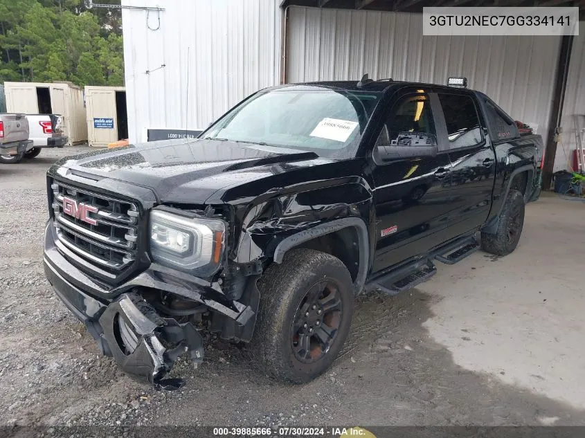 2016 GMC Sierra 1500 Slt VIN: 3GTU2NEC7GG334141 Lot: 39885666