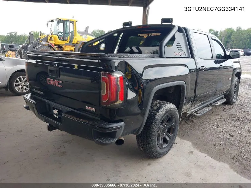 2016 GMC Sierra 1500 Slt VIN: 3GTU2NEC7GG334141 Lot: 39885666