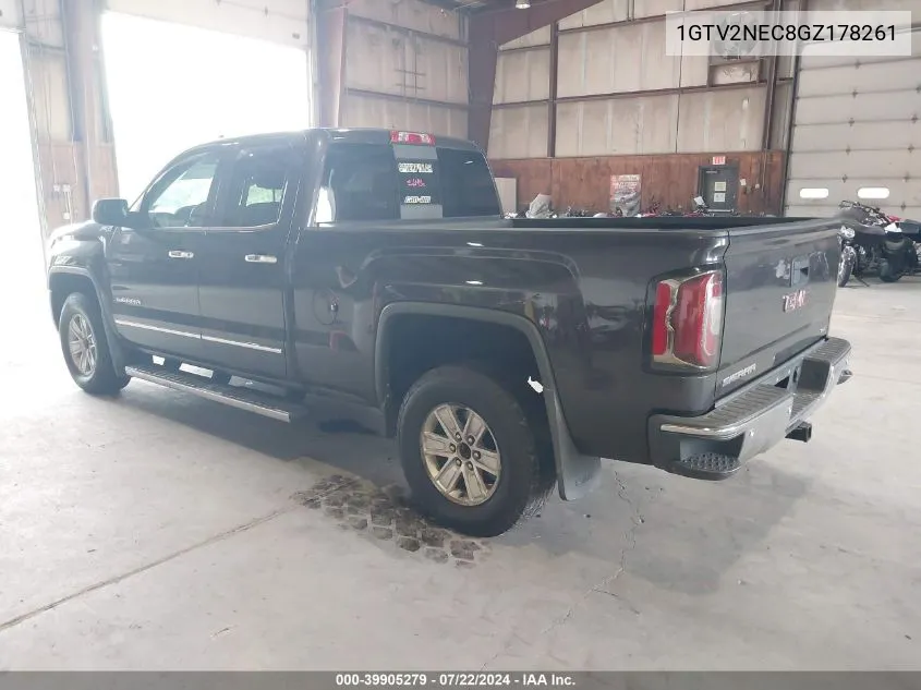 2016 GMC Sierra 1500 Slt VIN: 1GTV2NEC8GZ178261 Lot: 39905279