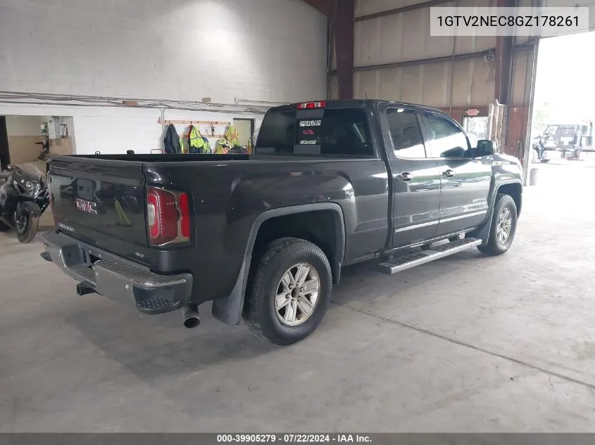 2016 GMC Sierra 1500 Slt VIN: 1GTV2NEC8GZ178261 Lot: 39905279