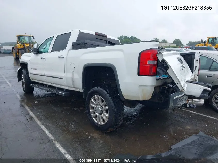 1GT12UE82GF218355 2016 GMC Sierra 2500Hd Denali